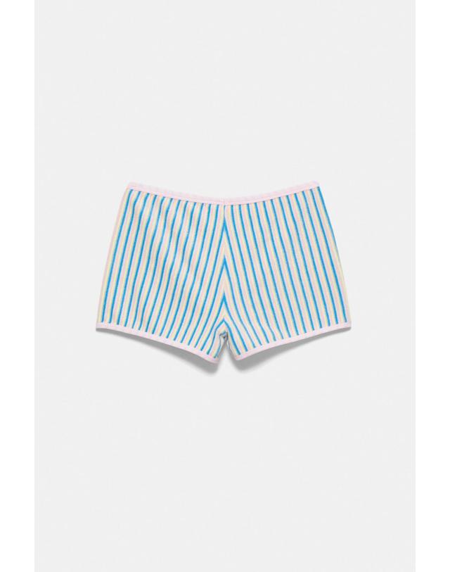 풀앤베어 풀앤베어 타월 패브릭 스트라이프 반바지 7665/316 STRIPED 멀티컬러 착용컷