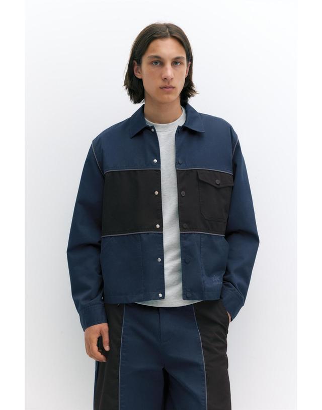 풀앤베어 풀앤베어 배색 패널 플랩 포켓 버튼 재킷 3721/530 DARK NAVY 네이비 착용컷