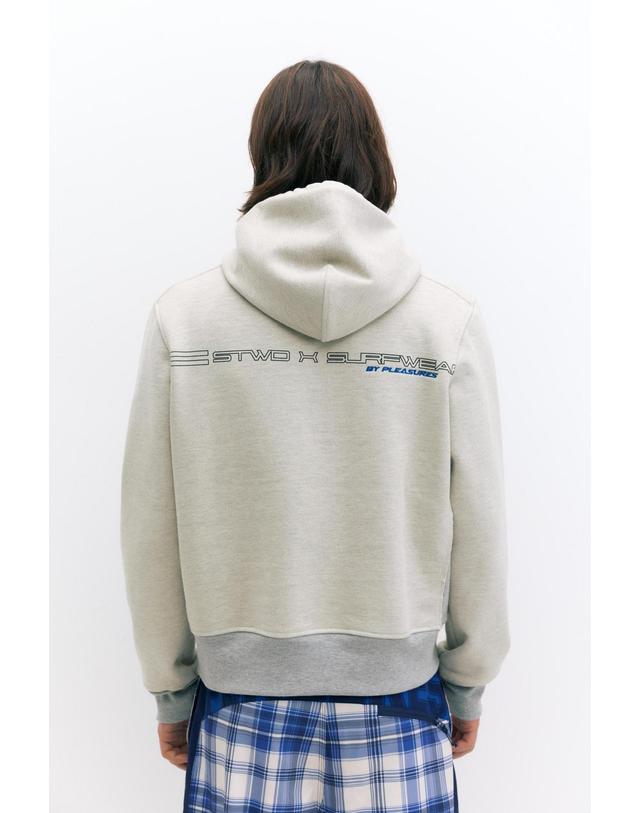 풀앤베어 풀앤베어 그래픽 포켓 후드 스웨트셔츠 7558/530 GREY/CAMEL 그레이 착용컷