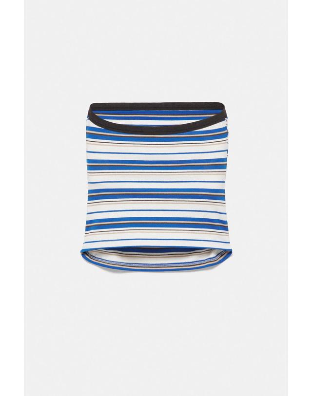 풀앤베어 풀앤베어 스트라이프 셔링 튜브탑 7230/404 STRIPED 멀티컬러 착용컷