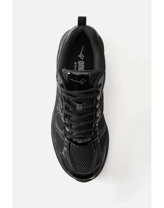 풀앤베어 풀앤베어 청키솔 멀티피스 레이스업 스니커즈 2309/840 BLACK 블랙 착용컷