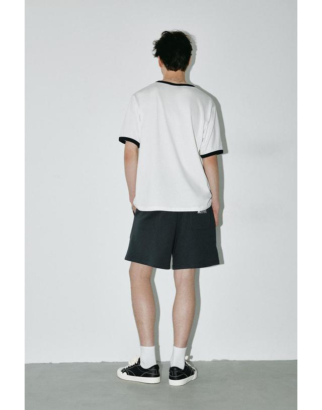 풀앤베어 풀앤베어 원피스 그래픽 라운드넥 반팔 티셔츠 7231/518 ECRU 아이보리 착용컷