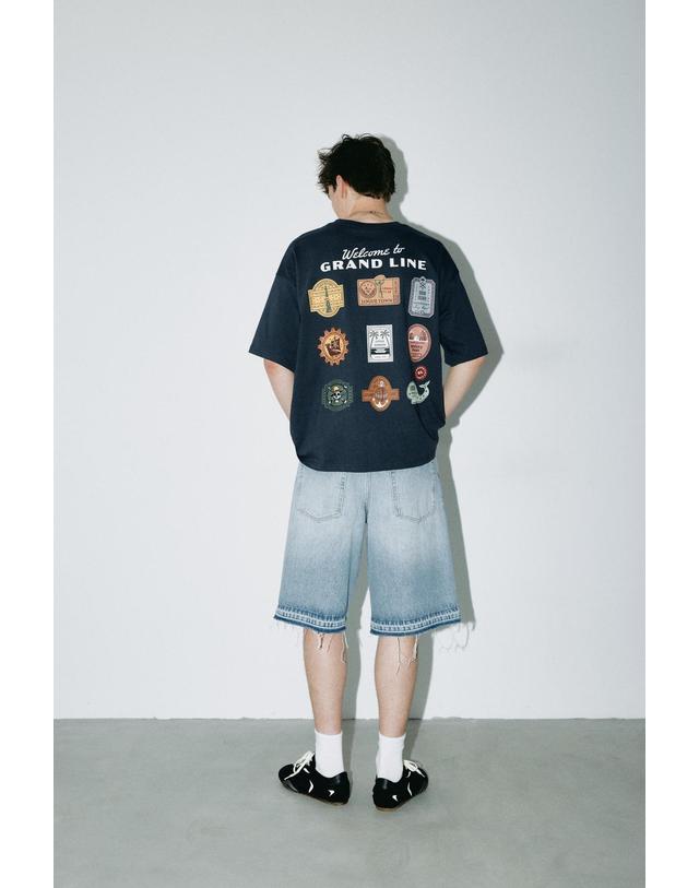 풀앤베어 풀앤베어 원피스 그래픽 라운드넥 반팔 티셔츠 7231/517 DARK NAVY 네이비 착용컷