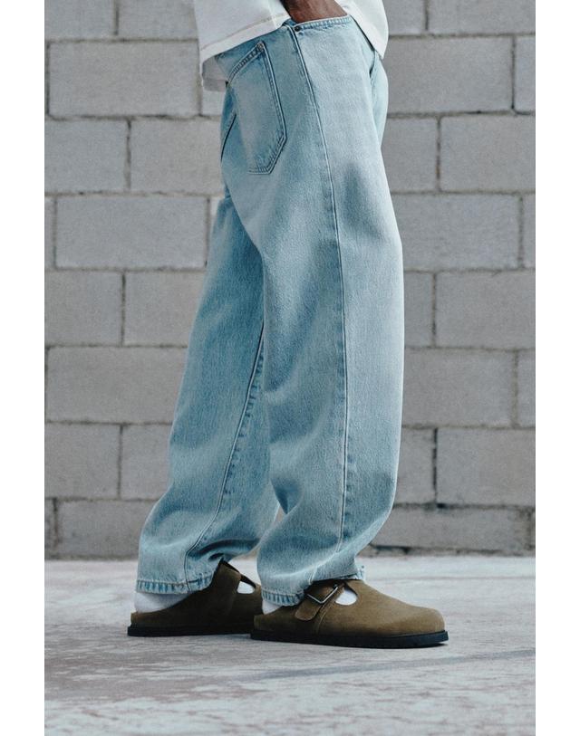 풀앤베어 풀앤베어 레더 버클 클로그 슬리퍼 2406/840 KHAKI 카키 착용컷