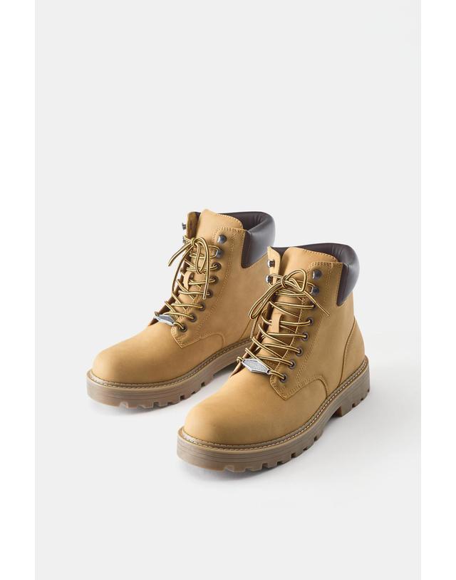 풀앤베어 풀앤베어 레이스업 마운틴 부츠 2002/840 MUSTARD 머스타드 착용컷