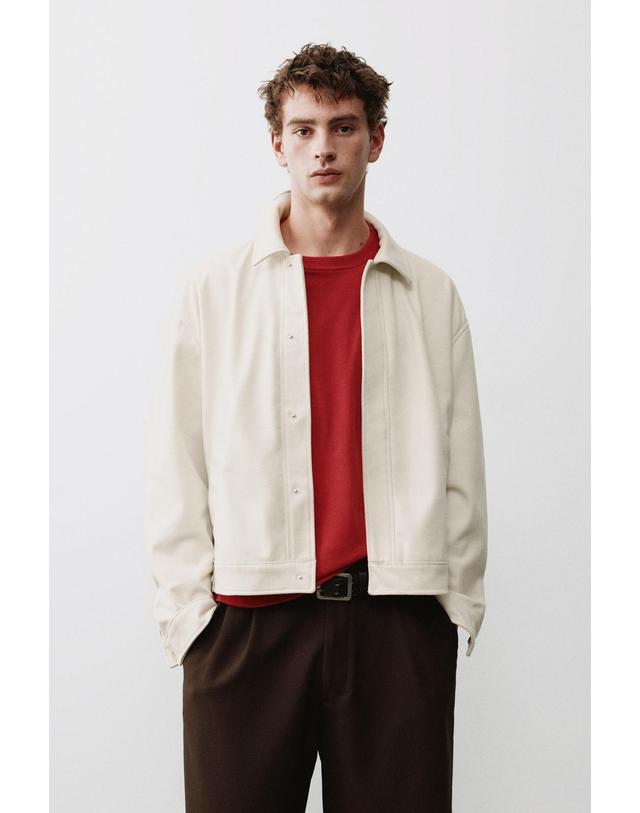 풀앤베어 풀앤베어 버튼 클로저 포켓 트러커 재킷 7720/516 OFF WHITE 아이보리 착용컷