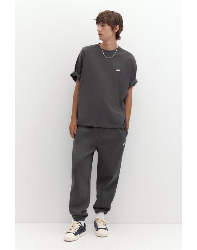 풀앤베어 풀앤베어 코튼 혼방 트레이닝 조거 팬츠 7670/509 ANTHRACITE GREY 그레이 착용컷
