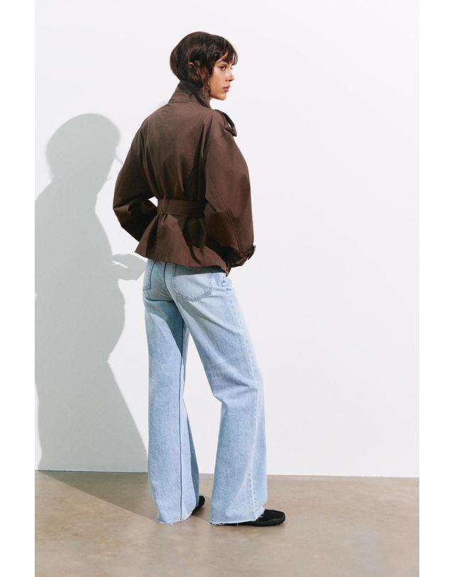 풀앤베어 풀앤베어 벨트 숏 트렌치 코트 7720/319 BROWN 브라운 착용컷