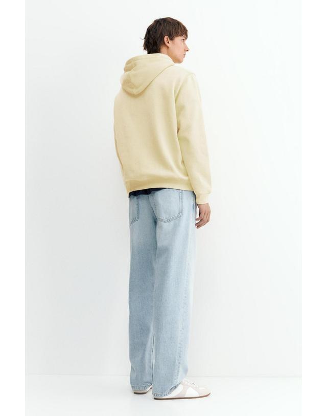 풀앤베어 풀앤베어 베이직 코튼 포켓 후드 스웨트셔츠 7551/501 YELLOW 노랑 착용컷