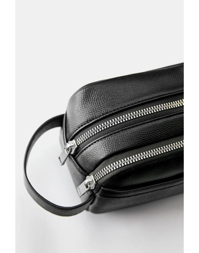 풀앤베어 풀앤베어 핸들 워시백 파우치 5047/840 BLACK 블랙 착용컷