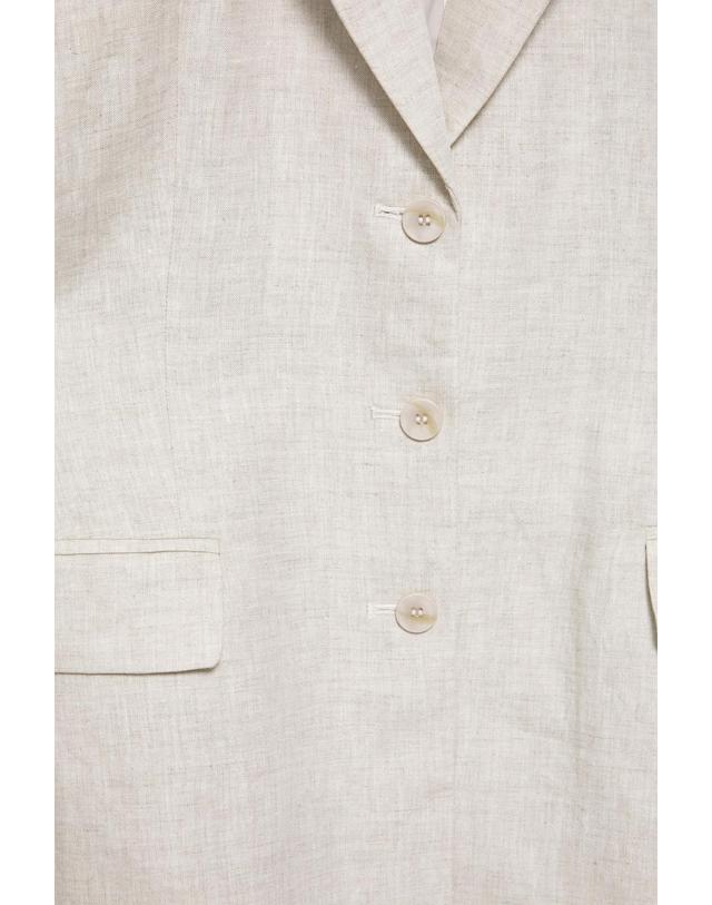 풀앤베어 풀앤베어 린넨 슬림핏 플랩 포켓 블레이저 7790/324 BEIGE 베이지 착용컷