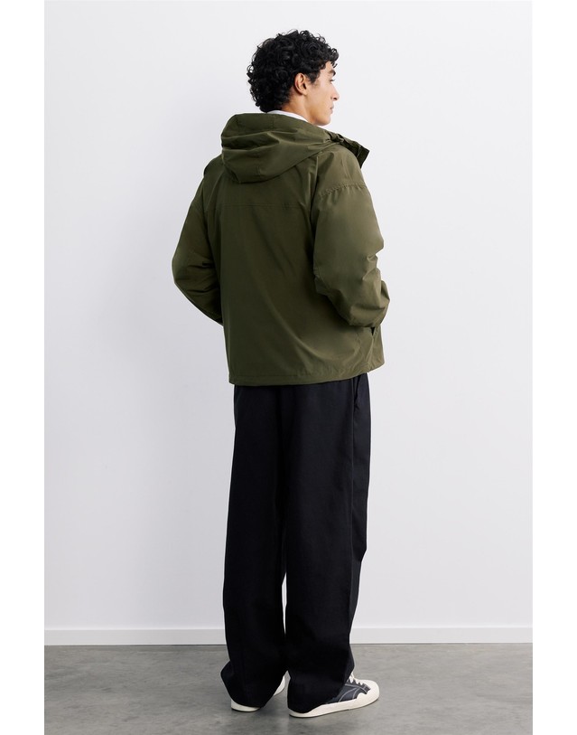 풀앤베어 풀앤베어 경량 후드 집업 레인코트 7720/504 KHAKI 카키 착용컷