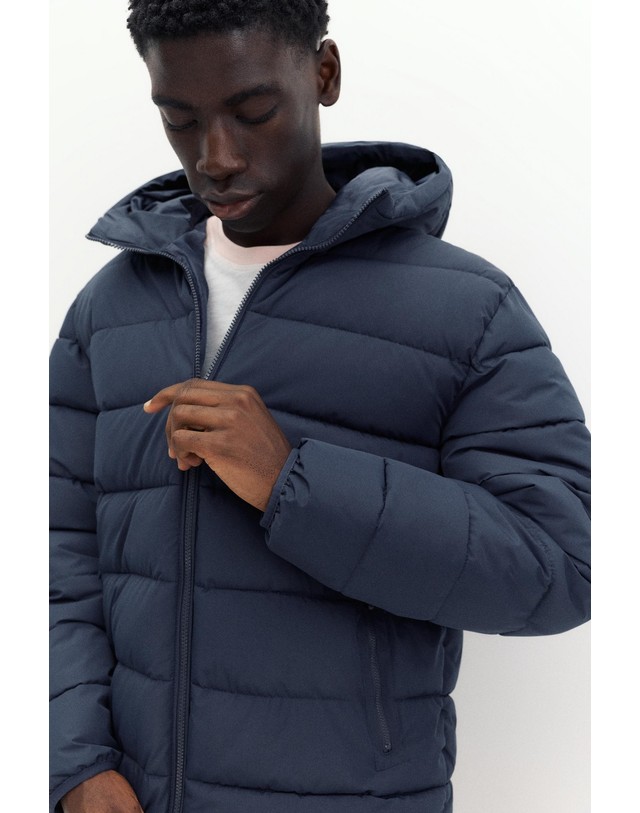풀앤베어 풀앤베어 후드 포켓 집업 패딩 자켓 7720/503 DARK BLUE 네이비 착용컷