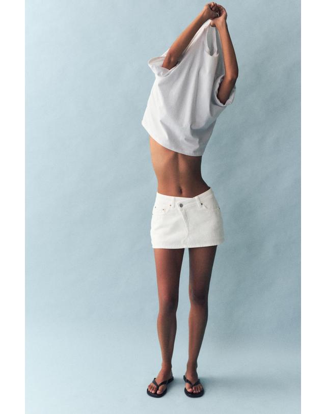 풀앤베어 풀앤베어 크로스 데님 스커트 반바지 3385/400 WHITE 화이트 착용컷