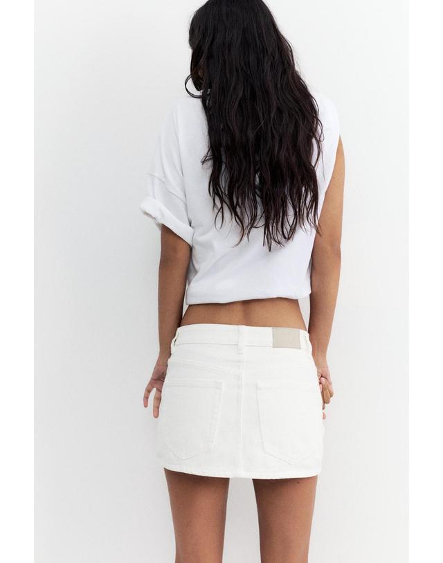 풀앤베어 풀앤베어 크로스 데님 스커트 반바지 3385/400 WHITE 화이트 착용컷