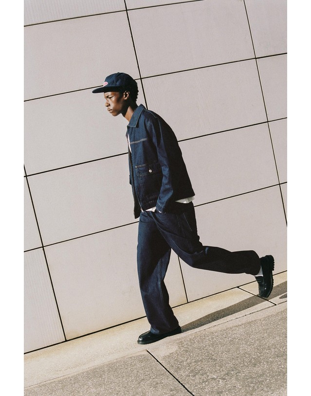 풀앤베어 풀앤베어 릴렉스핏 진청 데님 청바지 7662/509 NAVY 네이비 착용컷