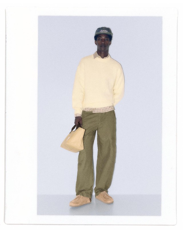 풀앤베어 풀앤베어 배럴핏 카고 팬츠 7671/517 KHAKI 카키 착용컷