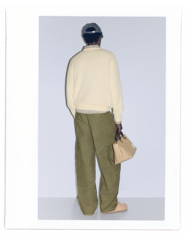 풀앤베어 풀앤베어 배럴핏 카고 팬츠 7671/517 KHAKI 카키 착용컷
