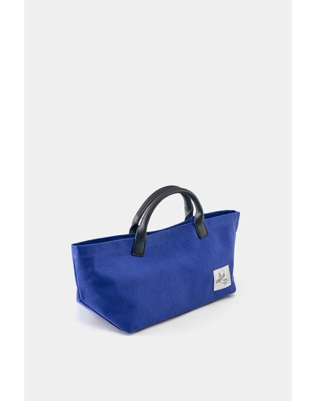 풀앤베어 풀앤베어 캔버스 미니 토트 핸드백 4243/840 DEEP BLUE 블루 착용컷