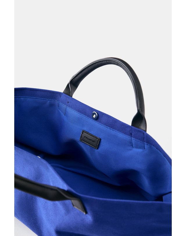 풀앤베어 풀앤베어 캔버스 미니 토트 핸드백 4243/840 DEEP BLUE 블루 착용컷
