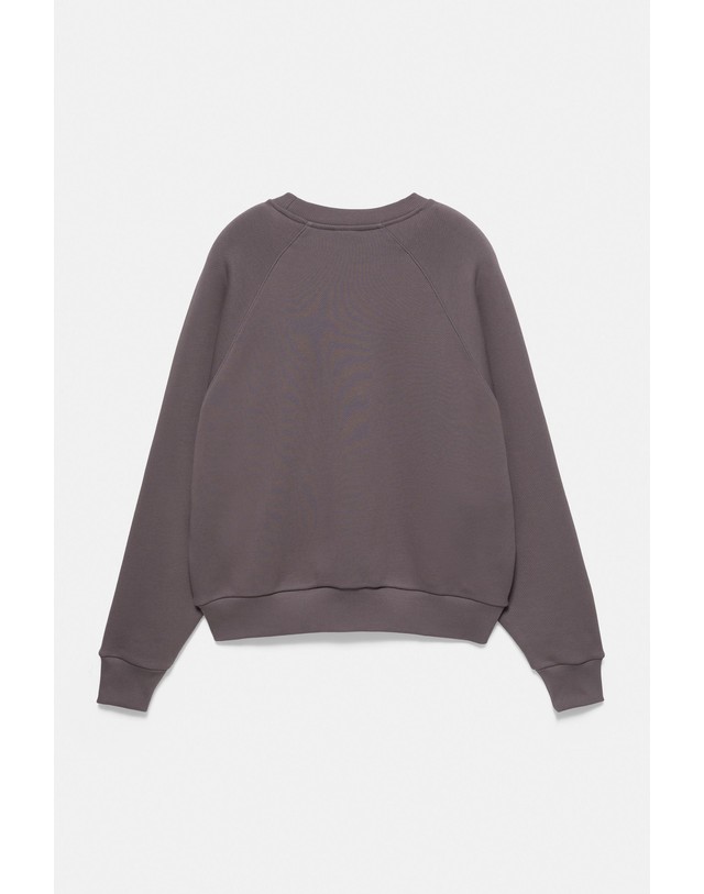 풀앤베어 풀앤베어 그래픽 라운드넥 래글런 맨투맨 7551/542 ANTHRACITE GREY 그레이 착용컷