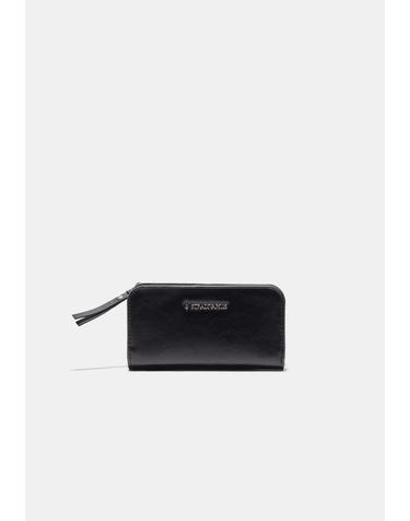 스트라디바리우스 블랙 지퍼 장지갑 3724/101/001 BLACK