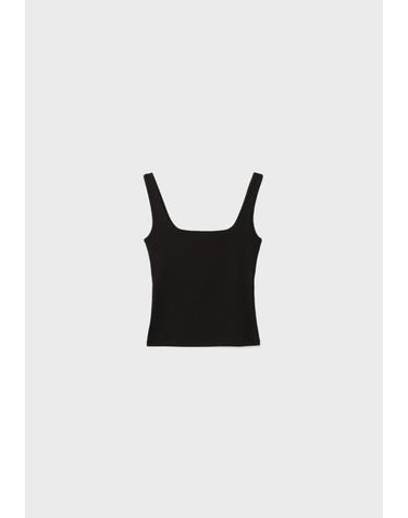 스트라디바리우스 와이드 스트랩 베이직 민소매 탑 8044/655/001 BLACK