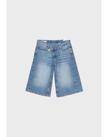 스트라디바리우스 크로스 웨이스트 버뮤다 반바지 1374/181/704 OVERDYED BLUE DENIM