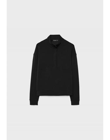 스트라디바리우스 소프트 하프집업 스웨트셔츠 8728/276/001 BLACK
