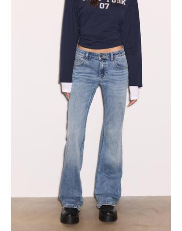 스트라디바리우스 로우라이즈 데님 부츠컷 청바지 7364/878/712 MEDIUM BLUE DENIM