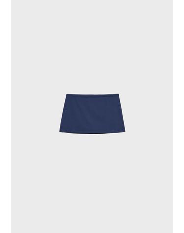 스트라디바리우스 코튼 블렌드 미니 스커트 팬츠 7693/665/011 DARK BLUE