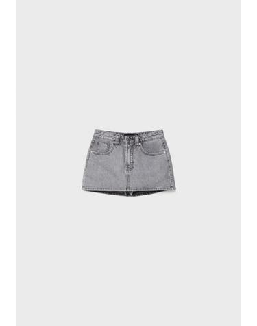 스트라디바리우스 미니 데님 스커트 팬츠 1283/422/705 LIGHT GREY DENIM WASH