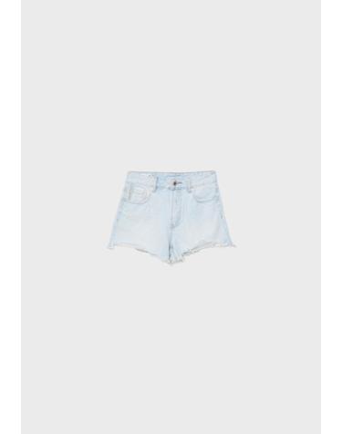 스트라디바리우스 하이웨이스트 프레이드 데님 반바지 1362/729/721 MEDIUM LIGHT BLUE DENIM