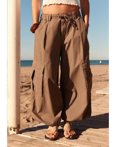 스트라디바리우스 포플린 스토퍼 카고 팬츠 1487/541/550 KHAKI
