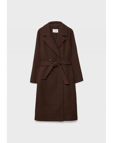 스트라디바리우스 소프트 브라운 벨트 더블 트렌치코트 5818/185/400 BROWN