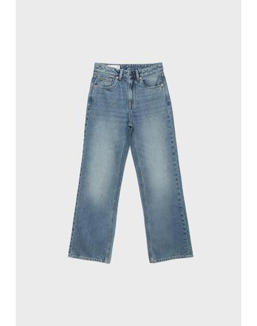 스트라디바리우스 스트레이트 와이드 디스트로이드 청바지 4891/746/734 OVERDYED BLUE DENIM