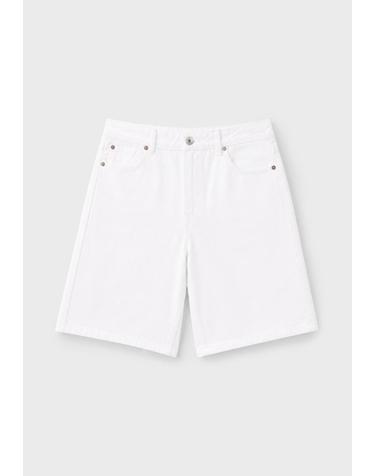 스트라디바리우스 배기핏 데님 버뮤다 반바지 1361/244/003 WHITE
