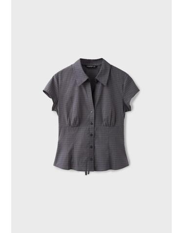 스트라디바리우스 언더버스트 브이넥 반팔 셔츠 2075/332/250 DARK GREY