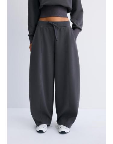 스트라디바리우스 와이드 레그 조거 팬츠 4601/178/252 DARK GREY