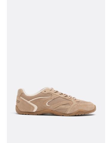 스트라디바리우스 소프트 메쉬 레더 레이스업 스니커즈 9510/870/102 BEIGE