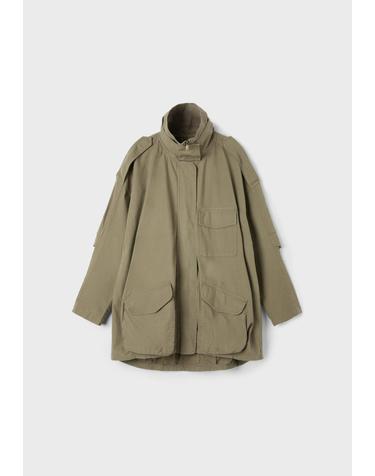 스트라디바리우스 오버사이즈 플랩 포켓 코튼 파카 8609/512/550 KHAKI