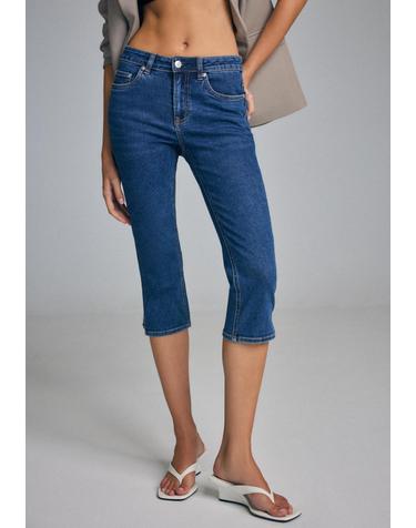 스트라디바리우스 미드웨이스트 카프리 청바지 1427/746/715 MEDIUM DENIM WASH