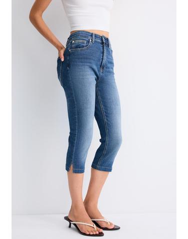 스트라디바리우스 미드라이즈 카프리 청바지 4815/450/702 MEDIUM BLUE DENIM