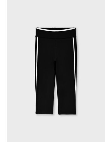 스트라디바리우스 사이드 스트라이프 카프리 레깅스 8683/421/001 BLACK
