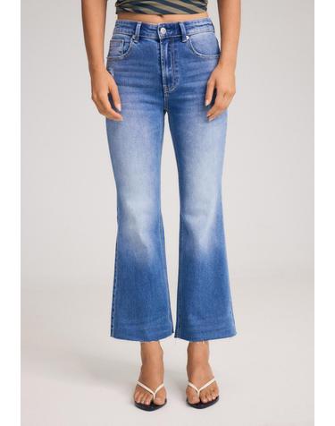 스트라디바리우스 연청 크롭 부츠컷 데님 팬츠 1480/410/701 MEDIUM LIGHT BLUE DENIM