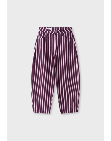 스트라디바리우스 스트라이프 배럴 데님 팬츠 1492/306/650 PURPLE