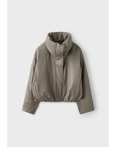 스트라디바리우스 크롭 하이넥 숏 패딩 자켓 5626/001/200 GREY