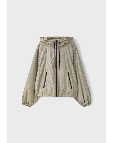 스트라디바리우스 체크 테크니컬 후드 자켓 5793/100/450 BEIGE