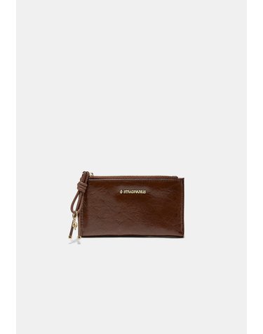 스트라디바리우스 지퍼 디테일 장지갑 3730/201/400 BROWN