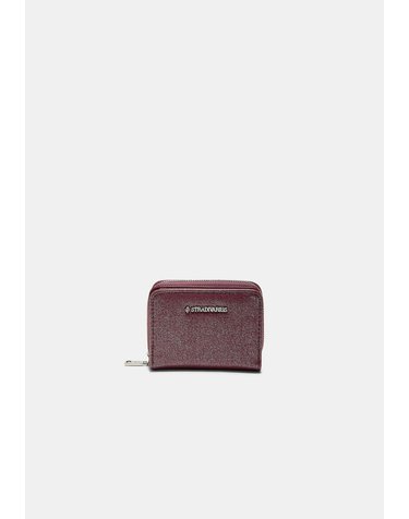 스트라디바리우스 글리터 지퍼 미니 반지갑 0594/212/152 BURGUNDY